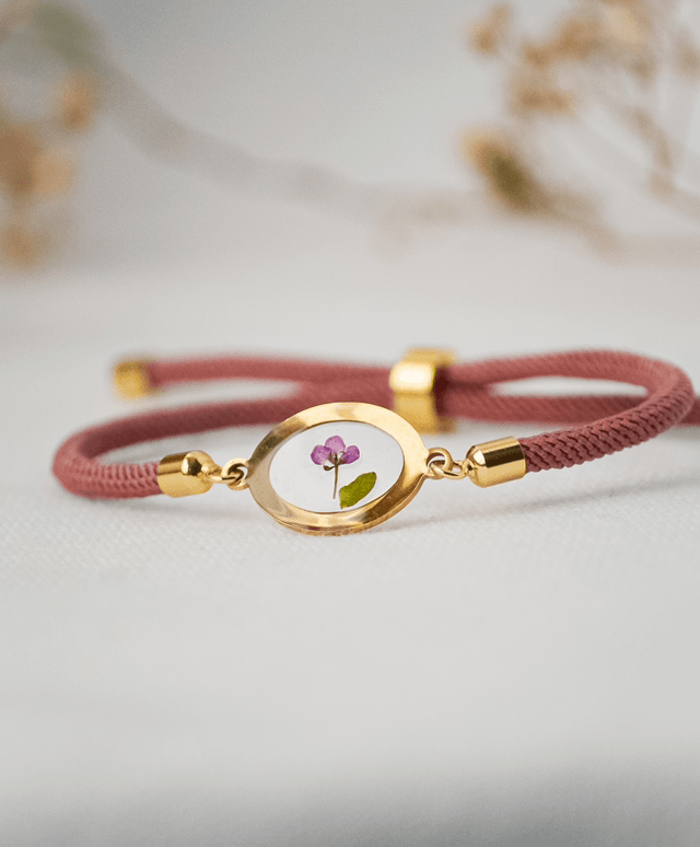 Pulseira bordô escuro