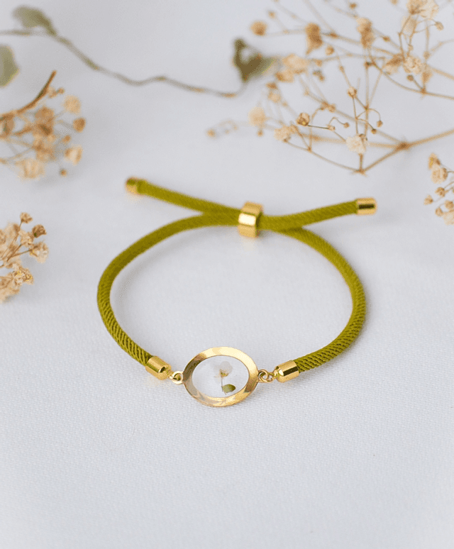 Pulseira verde claro